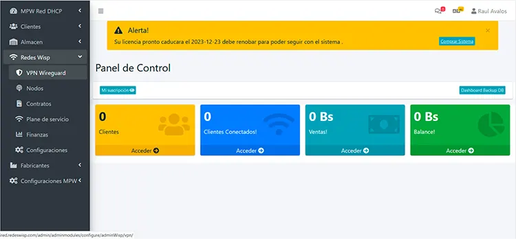 Sistema básico WISP con Mikrotik