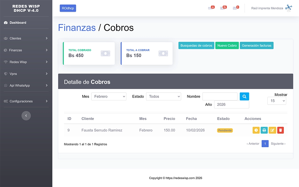 Sistema profesional WISP con Mikrotik
